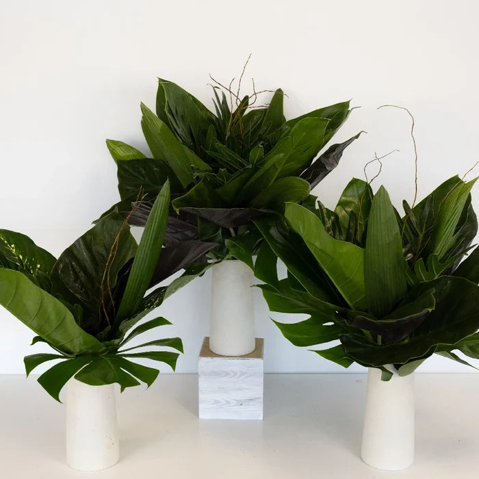 Forest Green Savanna Flower Centerpiece Close Up - Image