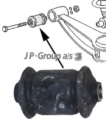 Front lower control arm bushing for all Vanagon 80-91