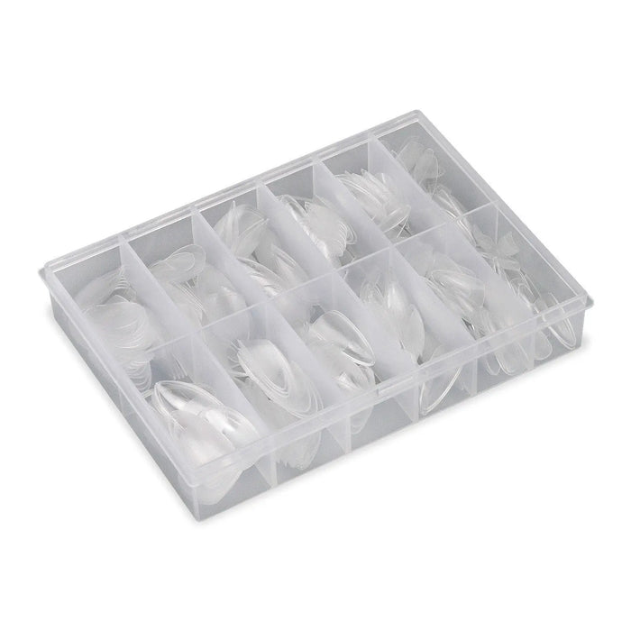 Full Cover Almond - Clear Nail Tips - 360 Tips   Naio Nails