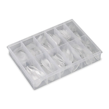 Full Cover Almond - Clear Nail Tips - 360 Tips   Naio Nails