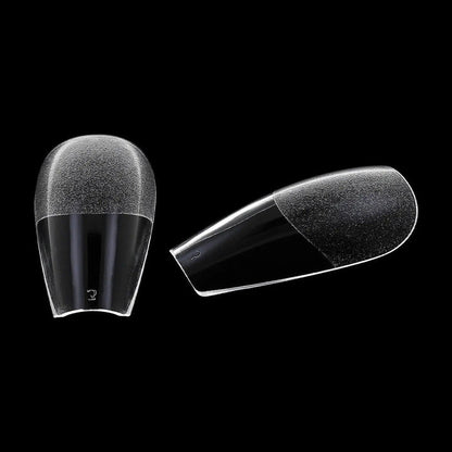 Full Cover Ballerina - Clear Nail Tips - 360 Tips   Naio Nails