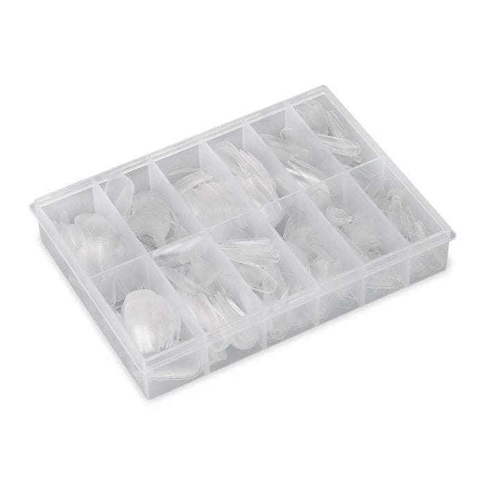 Full Cover Ballerina - Clear Nail Tips - 360 Tips   Naio Nails