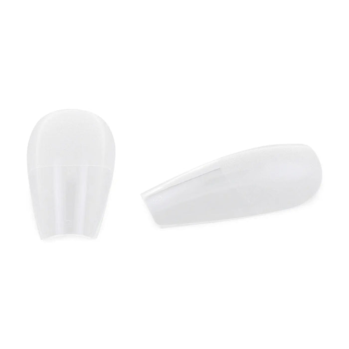 Full Cover Ballerina - Clear Nail Tips - 360 Tips   Naio Nails