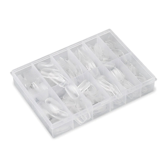 Full Cover Classic Square - Clear Nail Tips - 360 Tips   Naio Nails