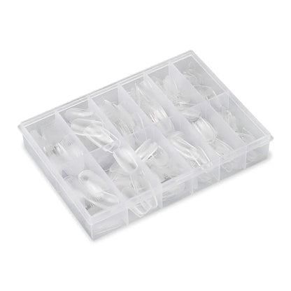Full Cover Classic Square - Clear Nail Tips - 360 Tips   Naio Nails