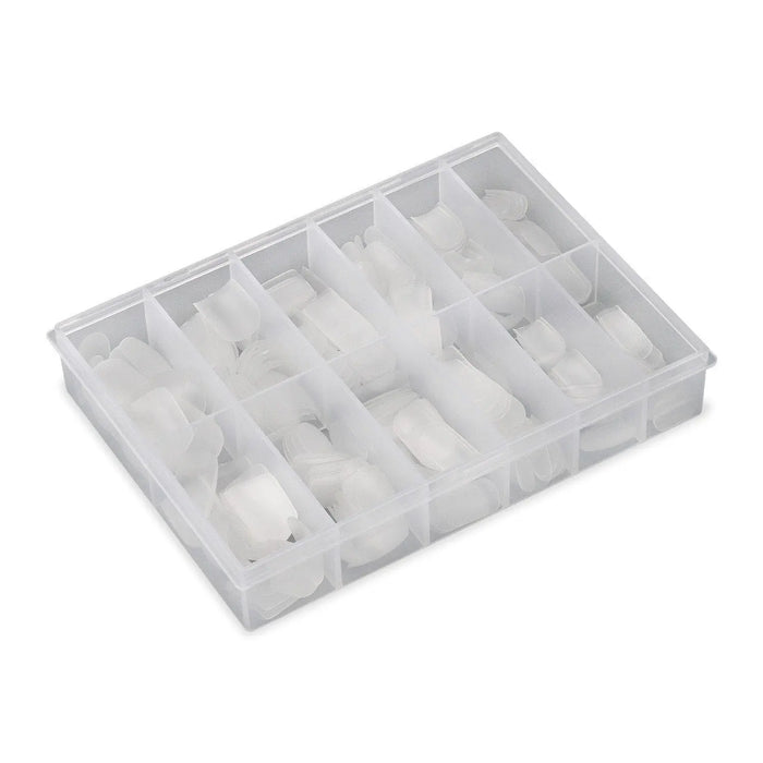 Full Cover Classic Square - Matte Clear Nail Tips - 360 Tips   Naio Nails