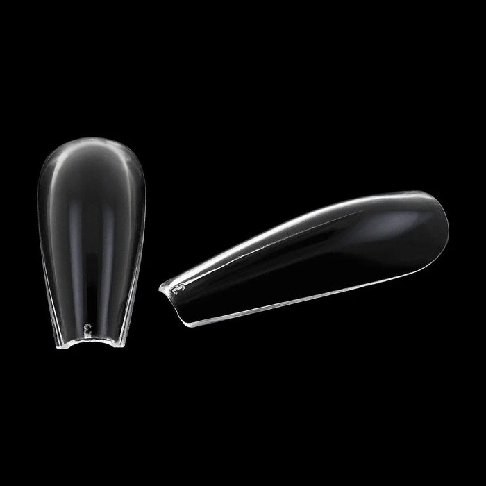 Full Cover Long Ballerina - Clear Nail Tips - 360 Tips   Naio Nails