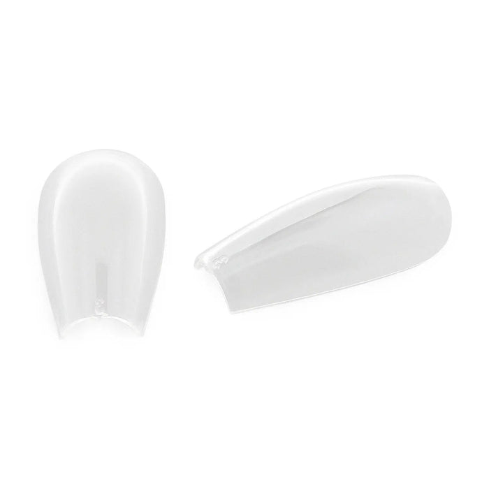Full Cover Pre-Pinched Ballerina - Clear Nail Tips - 360 Tips   Naio Nails