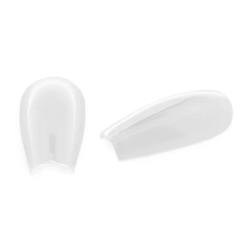 Full Cover Pre-Pinched Ballerina - Clear Nail Tips - 360 Tips   Naio Nails