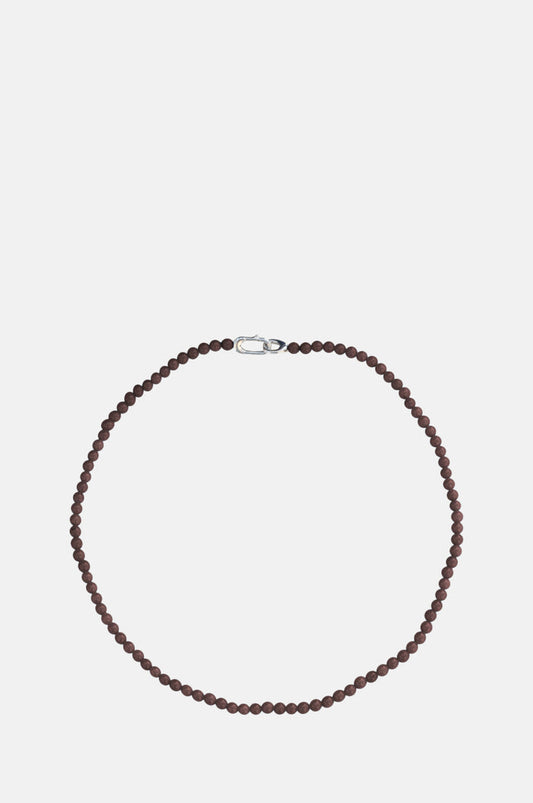 Annika Inez Garnet Beaded Collar Necklace.