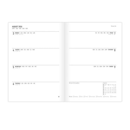 Letts A5 Planners Timeless Layout #color_gingham-coral