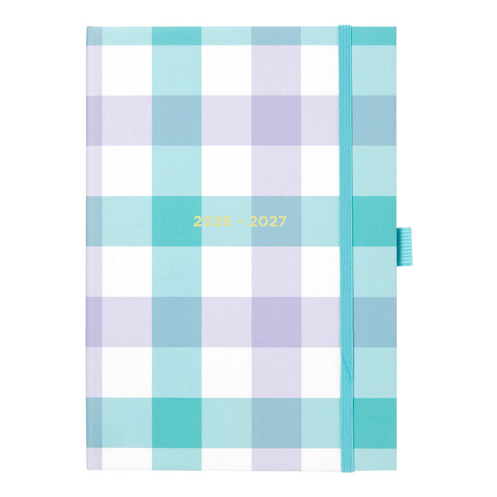 Gingham Aqua