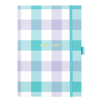 Gingham Aqua