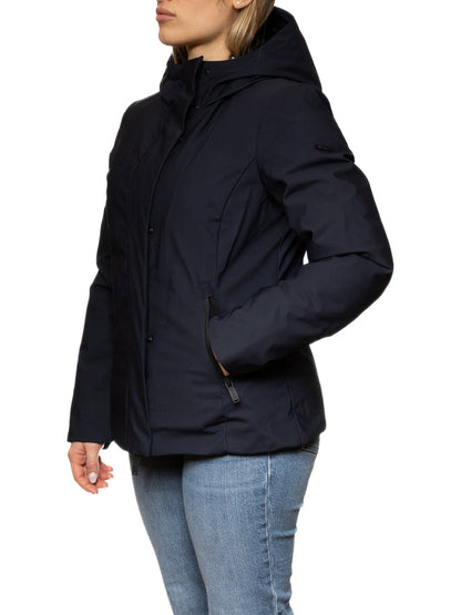 MORE giubbino piuma blu W2024 PIUMA-BLU