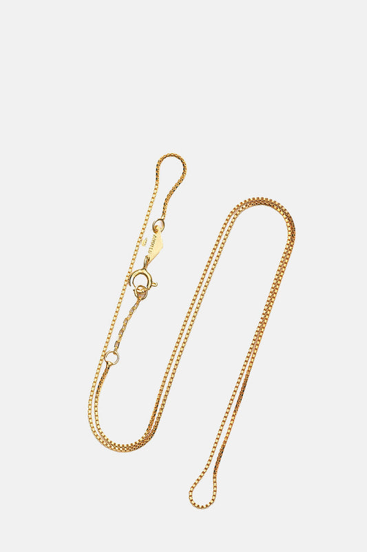 Anni Lu Gold Box Chain Necklace 57cm.