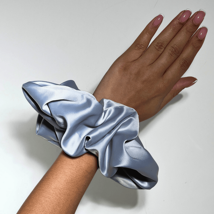 Grey Pillow Scrunchie