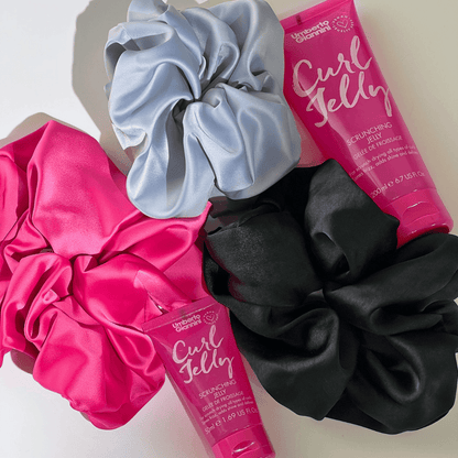 Grey Pillow Scrunchie
