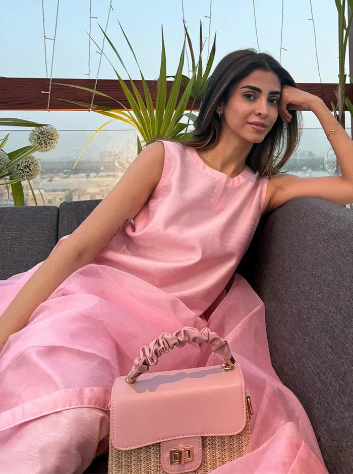 Gulabi - with Farshi Shalwar - 3 Piece
