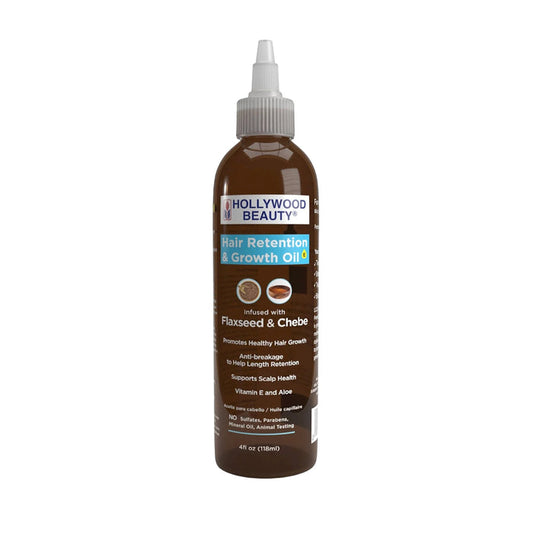 Hair Retention & Growth Oil infused with Flaxseed and Chebe - 4 fl oz