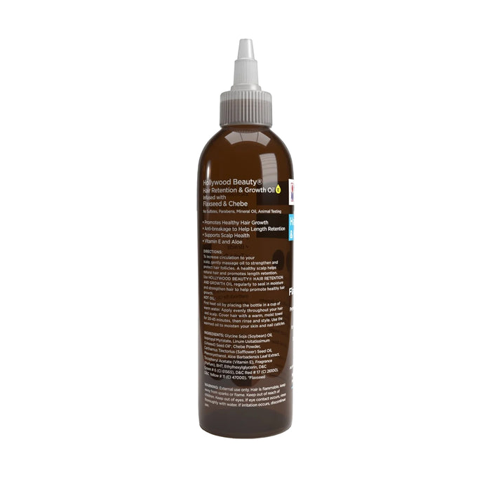 Hair Retention & Growth Oil infused with Flaxseed and Chebe - 4 fl oz