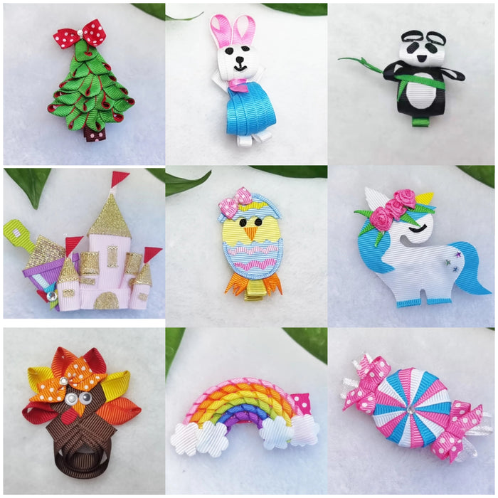 Hairbow and clip gift ideas for Kids Girls Dressup Princess hair bow accessories for toddler girls