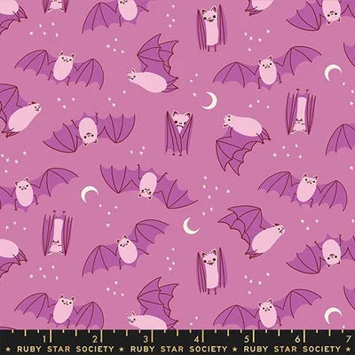 Heliotrope- Bats- Freaky Familiars- Fat Quarter