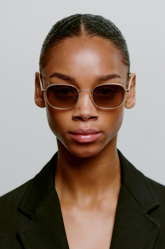 Hello Sunglasses Matte Gold