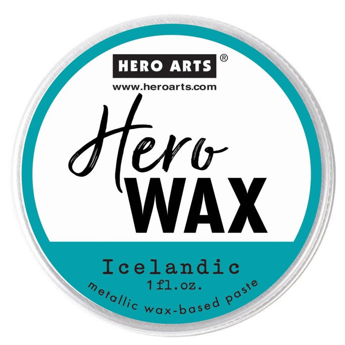 Hero Arts - Hero Wax 1 oz. - Icelandic. Metallic wax-based paste dries permanently on surfaces Available at Embellish Away located in Bowmanville Ontario Canada