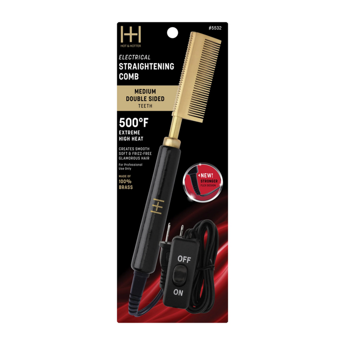 H&H Electrical Straightening Comb [Medium Double Sided] #5532