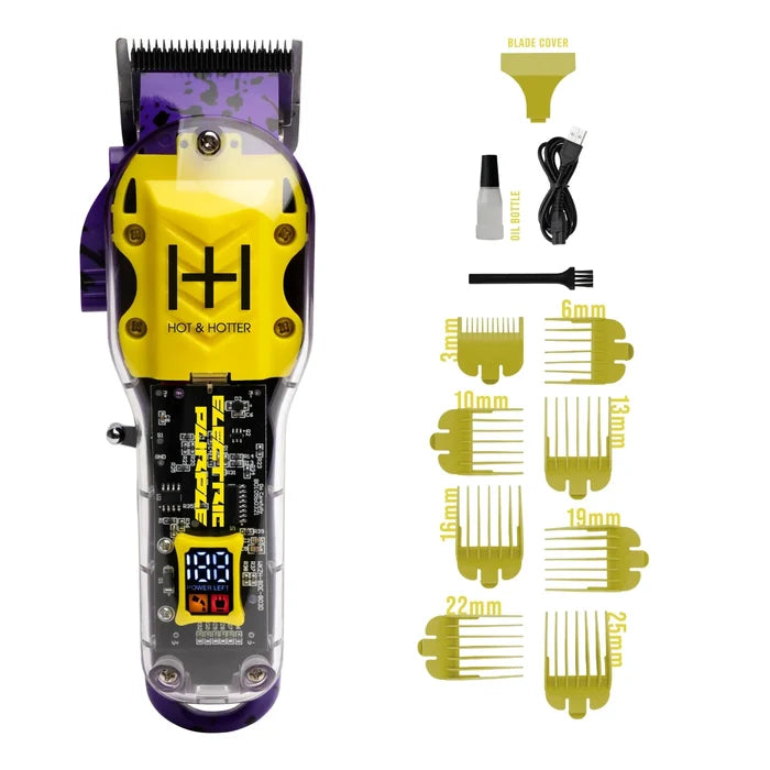 Hot & Hotter Professional Rechargeable Clippers Electric Purple