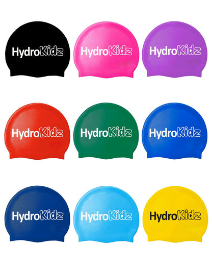 Vibrant HydroKidz silicone caps for kids 2-8 years, high quality
