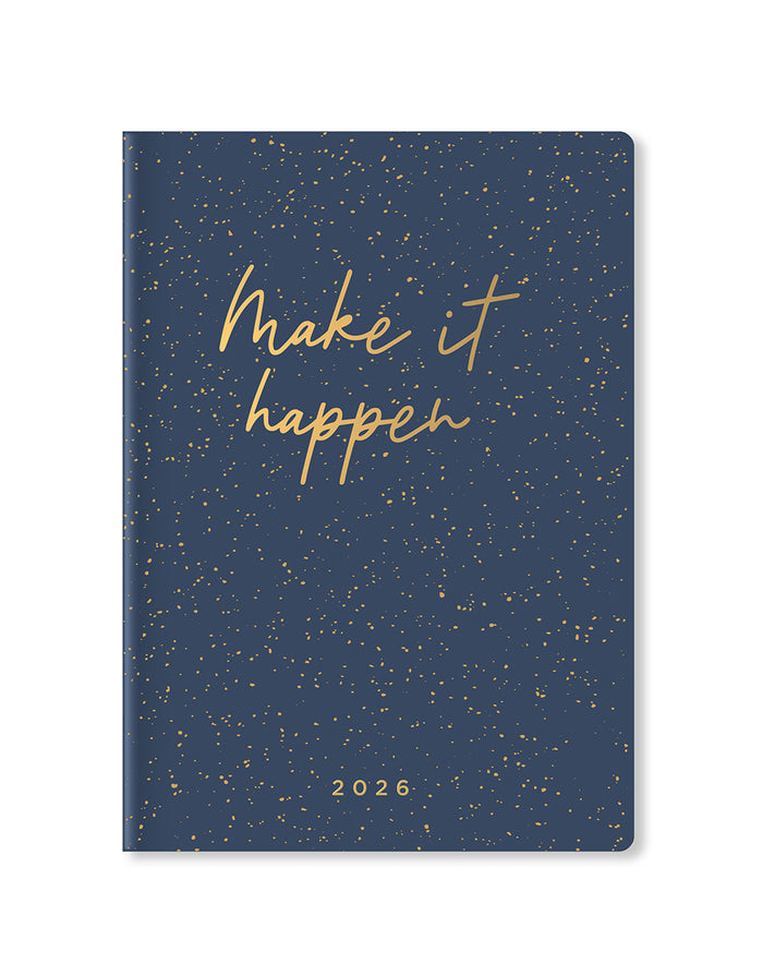 Letts of London Inspire A5 Week to View Planner 2026 - Multilanguage Navy 26-082484 #color_navy