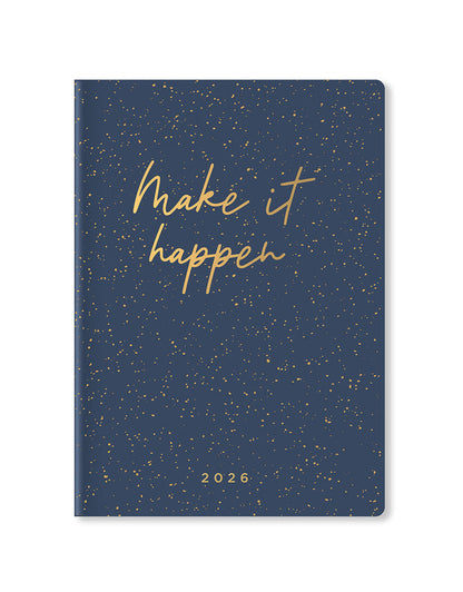 Letts of London Inspire A5 Week to View Planner 2026 - Multilanguage Navy 26-082484 #color_navy