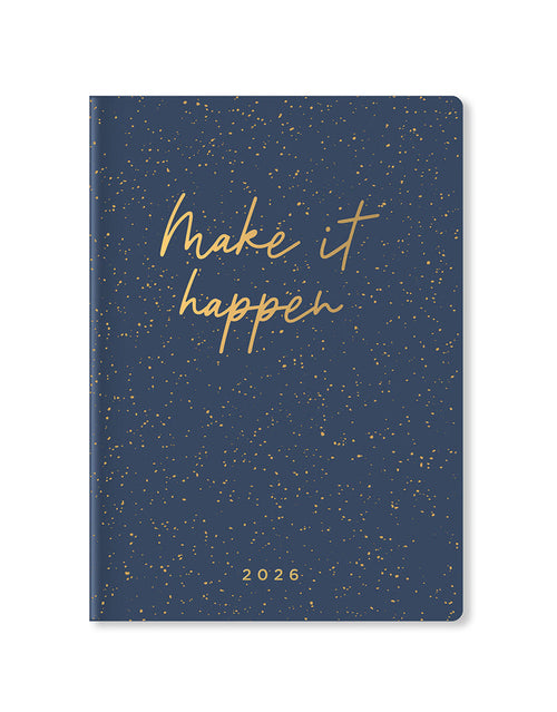 Letts of London Inspire A5 Week to View Planner 2026 - Multilanguage Navy 26-082484 #color_navy