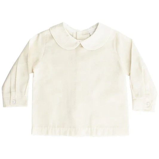J Bailey L/S Bone Peter Pan Collared Shirt