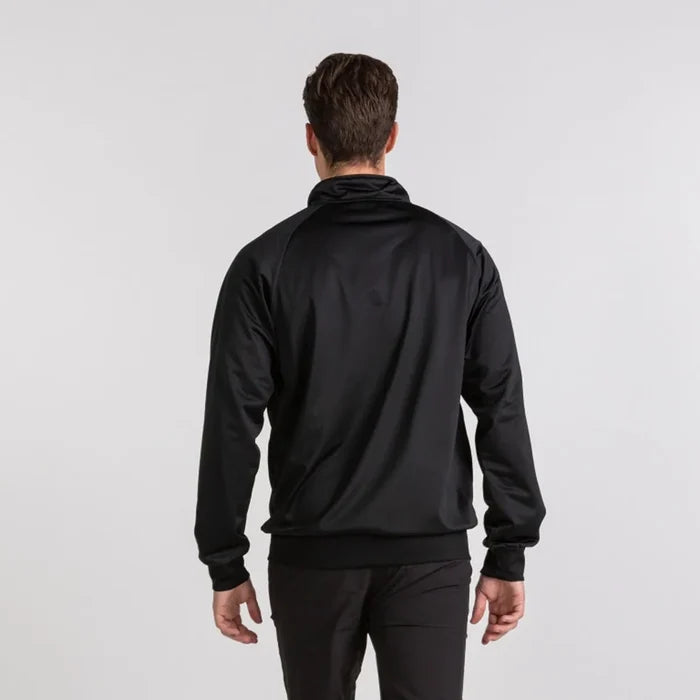 Black Joma Boys Gala Jacket, a stylish jacket from Joma in size XS, featuring a sleek design and comfortable fit.
