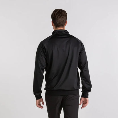 Black Joma Boys Gala Jacket, a stylish jacket from Joma in size XS, featuring a sleek design and comfortable fit.