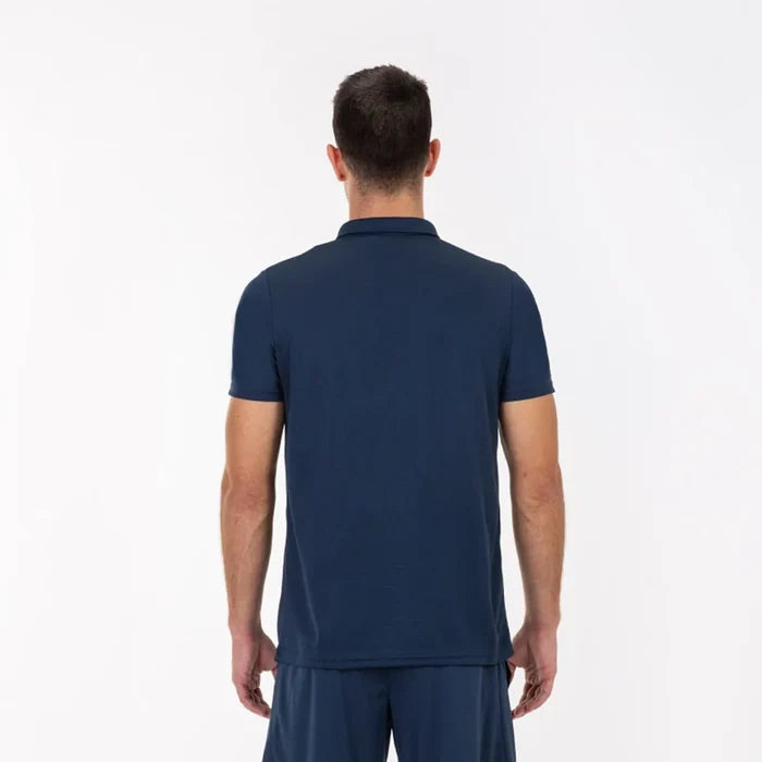 Navy Joma boys' hobby polo shirt, short sleeve T-shirt with collar and buttons, made of comfortable fabric, for casual wear.
