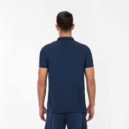 Navy Joma boys' hobby polo shirt, short sleeve T-shirt with collar and buttons, made of comfortable fabric, for casual wear.