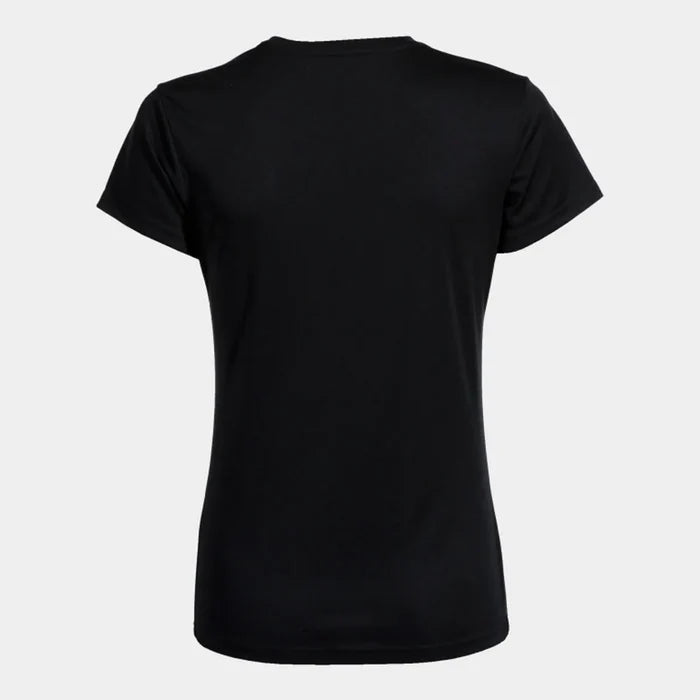 Black Joma Girls Combi T-Shirt featuring a casual fit, made from soft fabric, ideal for comfortable everyday wear.