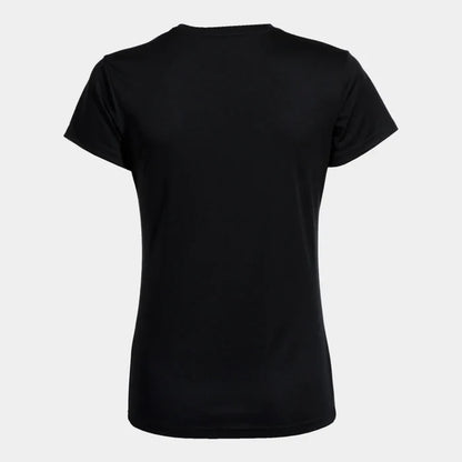 Black Joma Girls Combi T-Shirt featuring a casual fit, made from soft fabric, ideal for comfortable everyday wear.