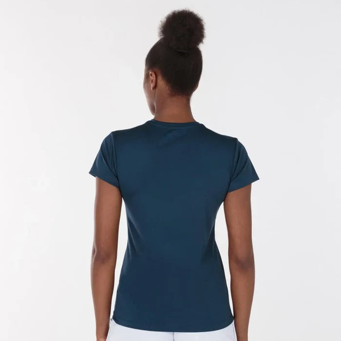 Joma girls' dark navy Combi T-shirt, casual short-sleeve top with a comfortable fit, perfect for active wear and everyday style.