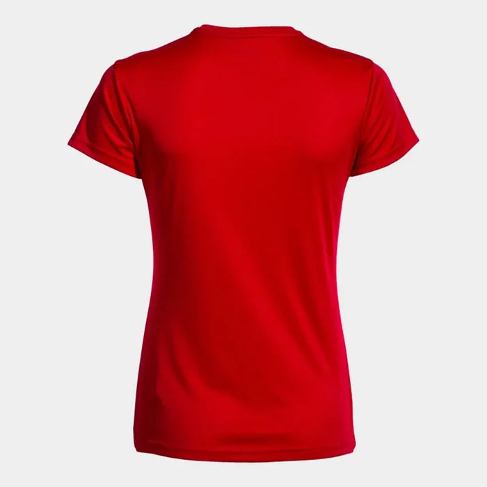 Red Joma Girls Combi T-Shirt, a casual cotton top for kids, featuring a comfortable fit and sporty style.