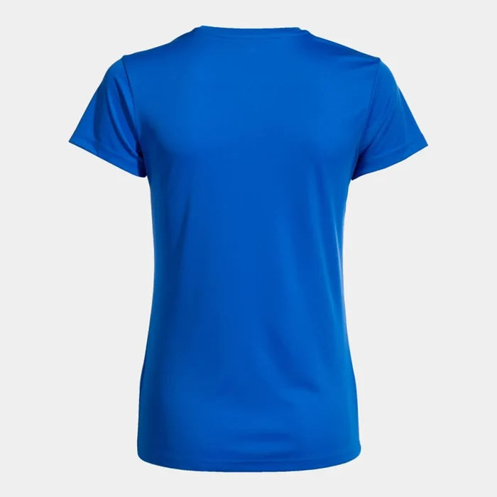 Joma girls' royal blue Combi T-shirt with short sleeves, casual style, made for comfort and everyday wear.