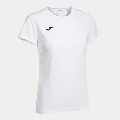 White Joma girls' Combi T-shirt, a casual short-sleeve top with a classic design, perfect for everyday wear.