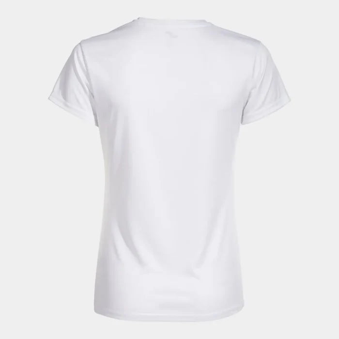 White Joma Girls Combi T-Shirt, a casual cotton tee with short sleeves and Joma branding, perfect for everyday wear.