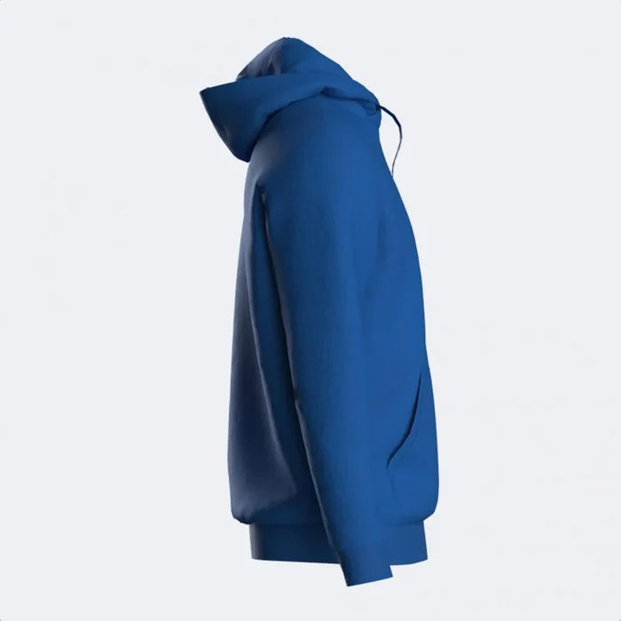 Joma men's royal Combi hooded sweatshirt with front pocket and adjustable drawstring hood, casual jacket for everyday wear.