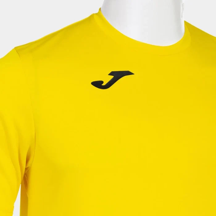 Joma men's yellow Combi T-shirt, a casual short-sleeve polo-style shirt with a classic fit and soft fabric.