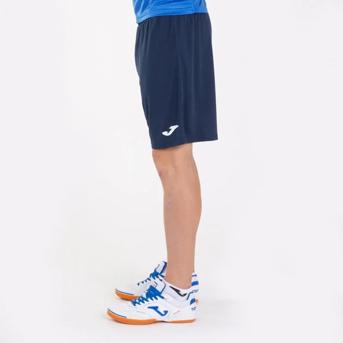 Joma men's Nobel shorts in dark navy, lightweight athletic shorts with an elastic waistband and side pockets.