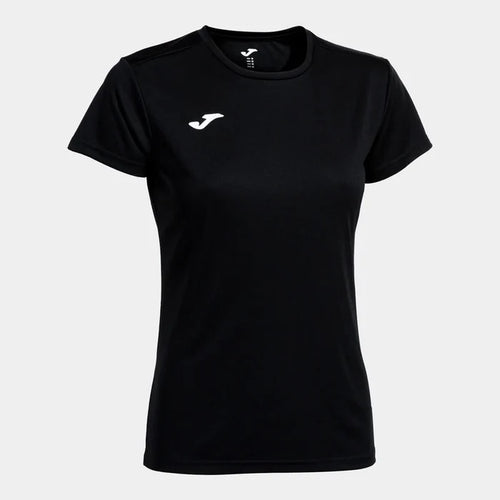 Black Joma women's Combi T-shirt, casual short-sleeve top with a comfortable fit and simple design, ideal for everyday wear.